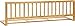 IB-Style - High Quality Bedrail "FLAMO" Solid Beech-Wood Natural or White | Bedguard Child Kid Baby Bed Sleep - Width 55.1" - Height 16.5" Natural