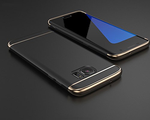 iMounTop Hülle Samsung Galaxy S7 Hülle Case Tasche Zubehör Gehäuse Rahmen Fall Etui 3-in-1 Plating Überzug PC Anti-stoß Schutzhülle Tasche Schale für Samsung Galaxy S7 Smartphone (5.1 zoll) (Grey)