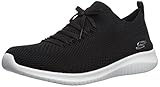  Skechers Ultra Flex Statements, Zapatillas sin Cordones para Mujer, Negro (Black/White BKW), 37 EU