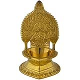 Haristore Brass Ashtalakshmi Villaku (9 cm x 9 cm x 14 cm)