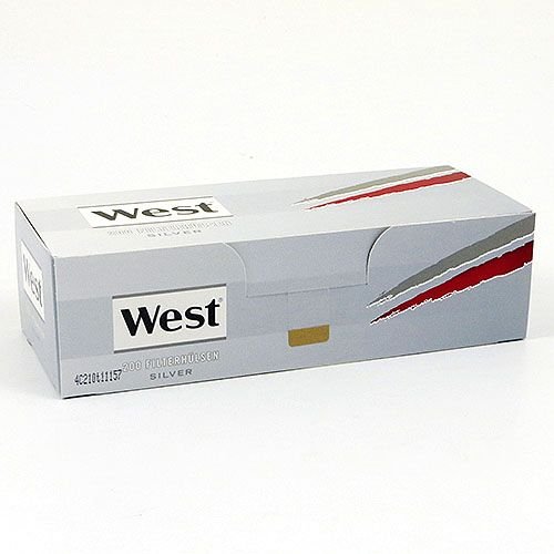 Preisvergleich Produktbild Zigarettenhülsen West Silver King Size 200 Stück