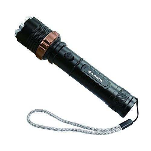 Zoweetek® 1200lm wiederaufladbare CREE T6 XM-L2 LED Taschenlampe 10W, mit einstellbarem Fokus, 5 Licht-Modi, Inklusive 18650 Batterie und Ladeeinrichtung,LED Zoombar Handlampen Aluminium – selbstverteidigung Indoor und Outdoor Beste Wahl - 9