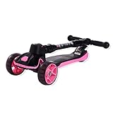 ● 【Fortalecer el diseño】: los scooters para niños adoptan la base de nylon reforzado PA66, la base cerrada, la rueda trasera tiene un diseño de doble rueda, una gran capacidad de carga, puede soportar 100 kg, diseñada para brindar una mejor experiencia de conducción para los niños.