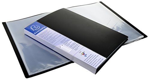 Exacompta 88601E - Carpeta de 60 fundas  A4  color negro