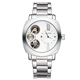 Hyssb Automatische Maschinerie-   Quarz-Vogue-Hohle Maschinerie-Uhr Weißes Mehl Armbanduhren