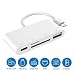 Produktbild Ray cue Lightning Auf USB Kamera-Adapter, SD Karte Kartenleser Adapter iPhone 7 8 iPhone X iPad (Weiß)