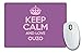 Produktbild Violett Keep Calm und Love Ouzo Mauspad Farbe 2725