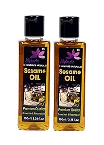 Alphacia 100% Pure & Natural Sesame Oil Hair Oil 200 ml Pack of 2