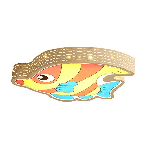 Preisvergleich Produktbild Türign® LED Children deckenleuchten Eisen Cartoon Lampe Kinderzimmer Lampe Creative Heilbutt Decken Dekor leuchten 57×40×9cm 36W