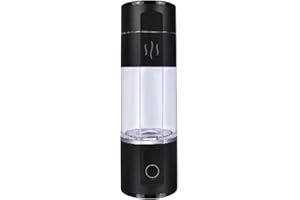 Alkadrops Hydrogen-Rich Water Bottle Generator Max Concentration Molecular Up to 5000PPB Portable hydrogen water Maker Machine | PEM Membrane & SPE Technology Ionizer Type-C Recharge new (Black)