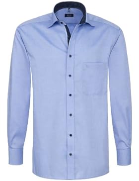 Eterna Comfort Fit Hemd Oxford blau 8100/E137/12, Kragenweite:48