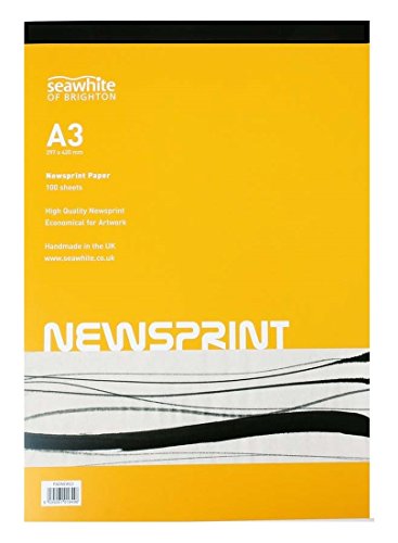 A3 Newsprint Paper Pads 100 Sheets Drawing Sketching297mm x 420mm (3 Pads)