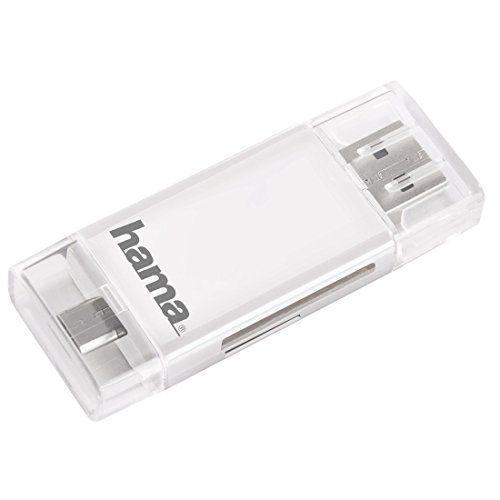 Hama Kartenleser für Smartphone/Tablet (microSD/microSDHC/microSDXC, SD/SDHC/SDXC, USB 2.0), weiß - 2