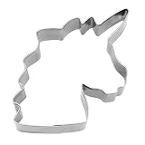 Material: Acero inoxidable Städter Unicornio Cabeza 13,5 cm Aprox, Acero Inoxidable, Plata, 13,5 x 13 x 1 cm