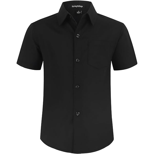 SANGTREE Mens & Boys Cotton Short Sleeve Casual Button Down