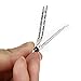 SupplyEU DIY 50pcs Silver Double Prong Metal Alligator Hair Clips Bows 4.8cm