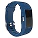 Produktbild Sansee Mode Sport Silikon Smart Uhr Armband Band für Fitbit Charge 2 - (Twill Silikon Strap) (Blau)