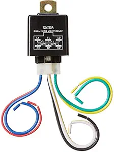 Auto-Ex Dual Headlight Relay with Wire (12V)
