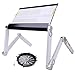 Produktbild WEII Laptop-Tisch Kreativer Klapptisch Multifunktionaler Aluminium-Computer-Hebetisch,Weiß,450 * 245 mm