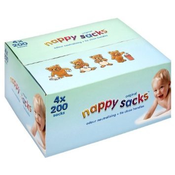 Nappy bags Jumbo Box - 4 x 200 pack (800 in total)