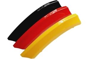 BizTech ® Inserti per griglia del radiatore, compatibili con BMW, cofano e reni, strisce di copertura della bandiera della Germania (X5 07-13 X6 08-2012 E71 E70)