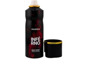 FLUEZ NASEEM Deodorante Body Spray Arabo di Nicchia - Fragranza Lunga Durata - Spray Idratante Orientale (INFERNO)