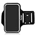 Produktbild IPHONE SE / 5SE Armband, Profer Neopren Fit Sportarmband Gürtel Armbänder mit verstellbarer Riemen für IPHONE 5 5S SE 5SE (schwarz)