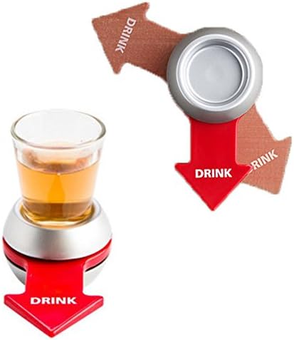 ALINT 1PC Modern Design mini And Overvalue Spin The Shot Spinner Novelty Fun Party Drinking Game Bar Drinking Toy