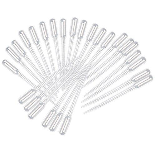 Ciaoed White 3ml Einweg-Plastik-Augentropfen Polyethylen-Transfer-Pipetten (20 PCS)