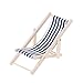 Produktbild Dabixx Puppenhaus-Zubehör Sonnenliegen, Maßstab 1:12 Beach Sunbathing Chair Puppenhaus Miniatur Spielzeug Puppenzubehör - Blau