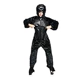 Kostümplanet® Gorilla-Kostüm Damen Overall Gorilla lustiges Damenkostüm Faschingskostüm Größe 46/48