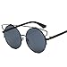Produktbild Amlaiworld Mode Unisex Polarisierte Katzenaugen Sonnenbrille Metall Rand Rahmen Sunglasses reflektierenden Retro Spiegel Linse Vintage Style mit trendigen für party Outdoor-Aktivitäte (B)