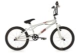 bicicleta freestyle rodado 26 Single speed KS Cycling Uni BMX Freestyle 20\'\' Fatt, Blanco, Tamaño del cuadro: 28 cm, Tamaño de la rueda: 20 \" (51 cm), 501B