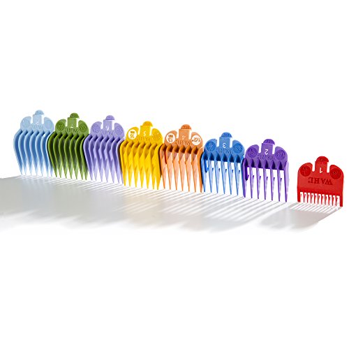 Shaving Factory Wahl Clipper Cutting Guides (coloured), 1er Pack (1 x 8 Stück) - 8