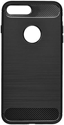 Forcell Carbon - Case with Resilient Shock Absorption and Carbon Fiber Design for Apple iPhone 7 Plus / 8 Plus -Black