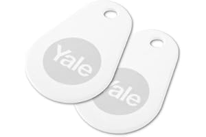 Yale Smart Living p-yd-01-con-rfidt-wh dörrlås nyckeletiketter, vit, uppsättning med 2 stycken