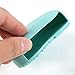 HENGSONG Silicone Makeup Washing Brush Egg Cleaning Brush Scrubber Cleaners Tool (Dark purple) (Green)