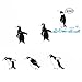 Produktbild SODIAL(R) DIY Niedlicher Pinguin Kunst Vinyl Entfernbarer Wand Aufkleber Hausdekoration Kinder Schlafzimmer Dekoration (60 * 90cm)