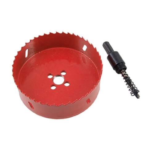 Sourcingmap a10092000ux0260 Lochsäge/Schneidwerkzeug, aus 2 Metallsorten, Lochdurchmesser 11 cm, Rot