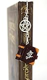  Lesezeichen Witchbook, Mini-Buch Wicca, Lesezeichen Geschenk, Lesezeichen altes Buch, Lesezeichen Metall, Buch Polymer,