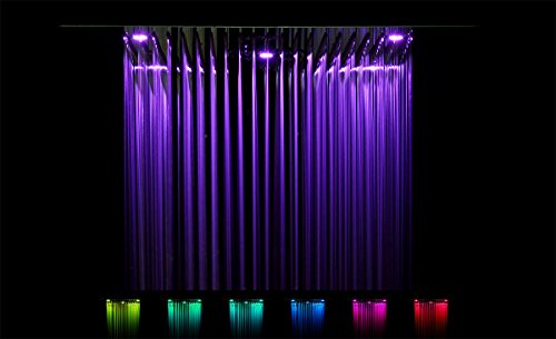 Soho Edelstahl Regendusche 60 x 60 cm LED Wasserfall + Nebel mit Einbaurahmen - 3