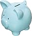Suki Gifts International Ceramic Plain Piggy Bank in Gift Box (Blue)