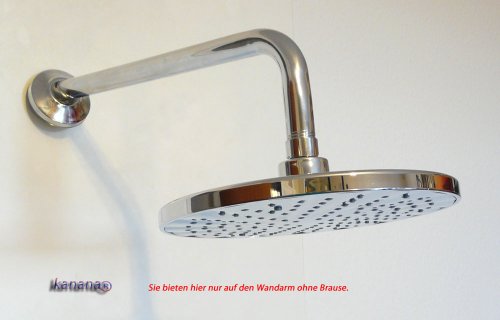 50cm Zulaufarm Wandarm Metall verchromt für Duschkopf Duschbrause (arm50cm) - 4