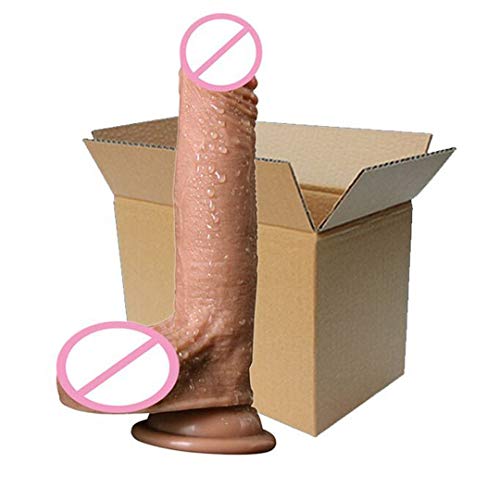 Preisvergleich Produktbild Super weich, großer Saugnapf für Männer, künstlich, Braun