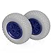 Produktbild PU Rad Ø 200 mm 2.50-4 Gleitlager pannensicher Sliprad Bollerwagen Ersatzrad (grau/blau) (2)