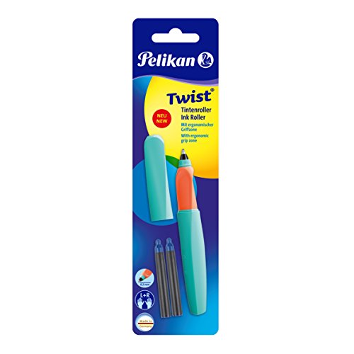 Pelikan 936019 Tintenroller Twist, inklusive 2 Rollerpatronen, spearmint - 5