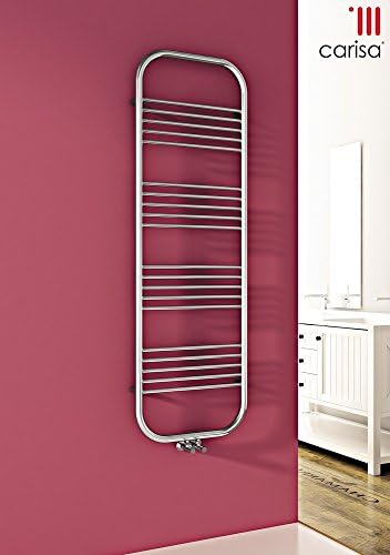 Carisa Electra Steel Chrome Designer Heated Towel Rail 892mm x 500mm