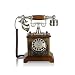 Produktbild Ldlzjdh Festnetz TEL Telefon-Retro Festnetzanschluss, Metall-Drehknopf, dekoriertes Telefon mit Kabelanschluss, geeignet für Studienbüro Festnetz