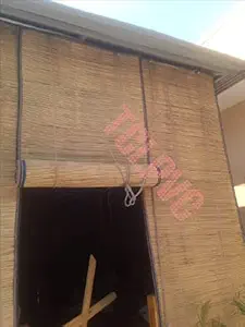 TCLPVC Natural Special Bamboo 5/7 ft Wooden Window Roller Blind for Privacy and Home Office