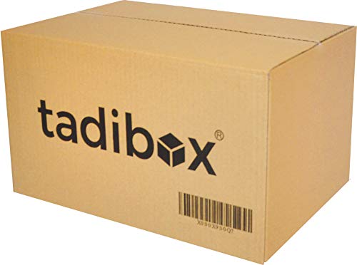 Tadibox - Pack 15 Cajas de Cartón Alta Resistencia Fabricadas en España - 44x30x25cm - VARIOS TAMAÑOS - Canal Simple Alta Calidad Reforzado - Cajas Mudanza y Almacenaje 100% RECICLABLES
